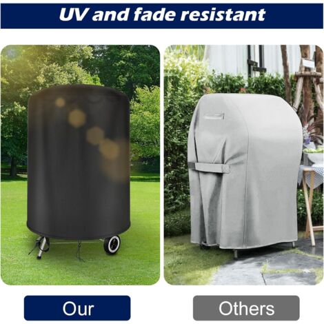 Sollbry 22 Inch Charcoal BBQ Grill Cover, 210D Oxford Waterproof Grill Cover for Outdoor Barbecue (Φ75 x 70cm)