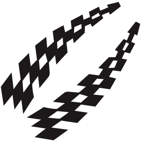 Black & White Checkered Bumper Sticker – 4mil Vinyl Decal For Car, Laptop Or Fridge – Durable & Weather Resistant