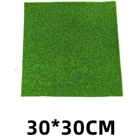 Sollbry Artificial Grass Mat, Lawn Landscape Patio Synthetic Turf Carpet Fake Grass Mat for Indoor Outdoor Garden(300x300mm)