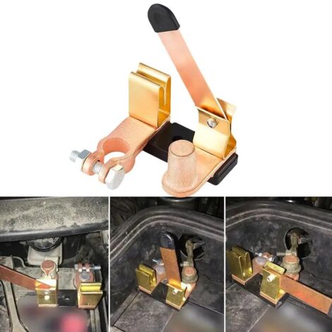 Sollbry 12V 24V Battery Disconnect Kill Switch for Car, Truck, SUV, Boat, RV - Battery Master Switch with Blade Switch, Battery Terminal, Battery Separator