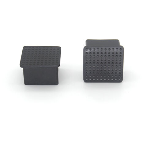 Sollbry 4 Pack Anti-Scratch PVC Patio Chair Leg Caps Square Floor Protectors for Furniture Tables Black 35 x 35mm