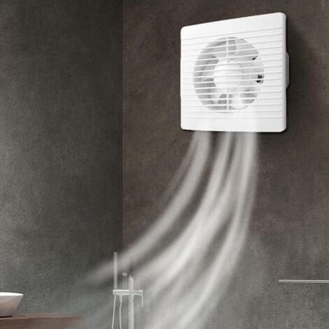Sollbry x Powerful and Quiet Wall Mounted Bathroom Exhaust Fan (White, 4 Inch)