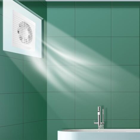 Sollbry x Powerful and Quiet Wall Mounted Bathroom Exhaust Fan (White, 4 Inch)
