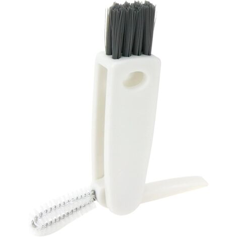 Sollbry Pack 3 in 1 Small Water Bottle Cleaning Brush, Baby Bottle Cleaning Tool, Carrot Cleaning Brush for Sippy Cup, White