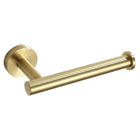 thumbnail image 2 of SWHYGER Brushed Gold Toilet Paper Holder - SUS304 Stainless Steel Wall Mount TP Holder For Big Rolls 2 of 14