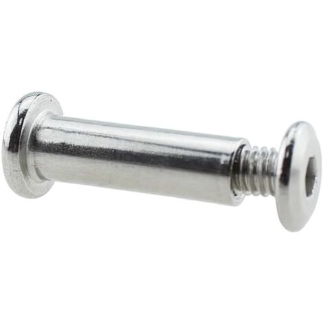 Sollbry 10Pcs M6 25MM Furniture Cap Bolts and Nuts Set Hex Socket Head Cap Screws Fit for Cabinet Furniture Boards and Worktops