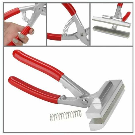 Sollbry Canvas Stretcher Clamp - 20 x 12 cm - Large Metal Alloy Upholstery Tool Spring Clamp with Padded Handles for Canvas Wood Stretchers and Frames
