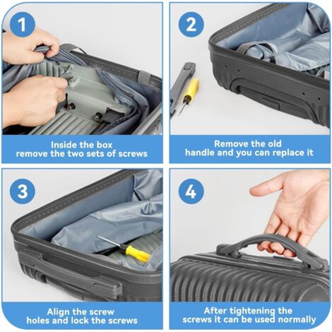 Sollbry Pieces Luggage Handle, Replacement Suitcase Handles Pull