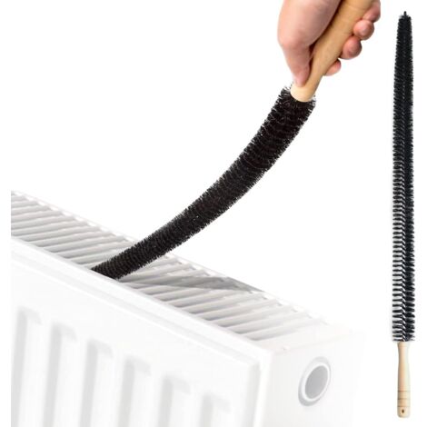 Senshuomy Radiator Brush With Wooden Handle,Radiator Cleaner Brush Versatile Cleaning Tool Multi Purpose Flexible Thin 75cm Longefficient And Easy Cleaning Of Home And Office