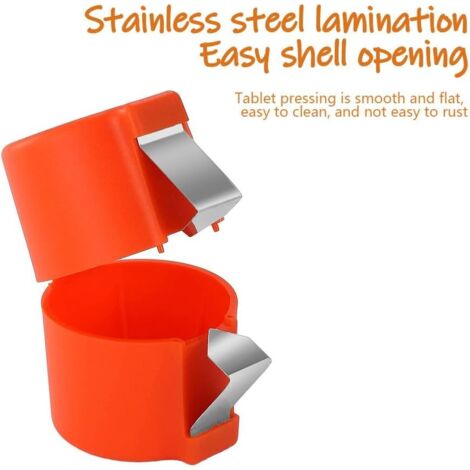 3-Piece Egg Shell Opener Set - Stainless Steel & PP Plastic Raw Egg Crackers