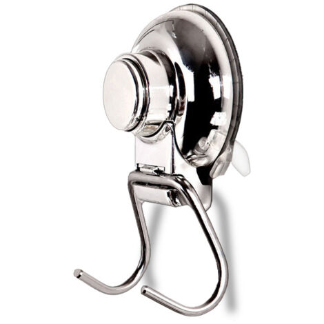 Sollbry Double Suction Cup Hook - Vacuum System - No Drilling - Towel ...