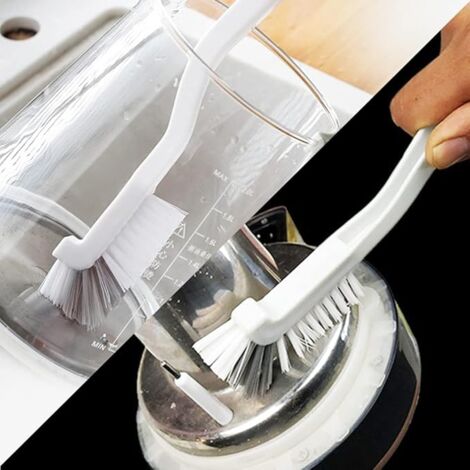 Sollbry Pack Multipurpose Bottle Cleaning Brushes,Bottle Brush,Coffee Cups Brush,Long Handle Curved Bottle Brush
