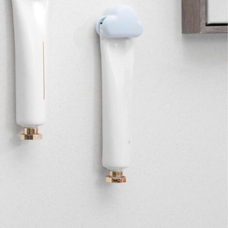 Sollbry 3pcs Toothbrush Organizer  Toothpaste Dispenser and Toothbrush Holders Wall Mounted, No Drilling Toothpaste Holder for Toothpaste, Shampoo Cosmetic