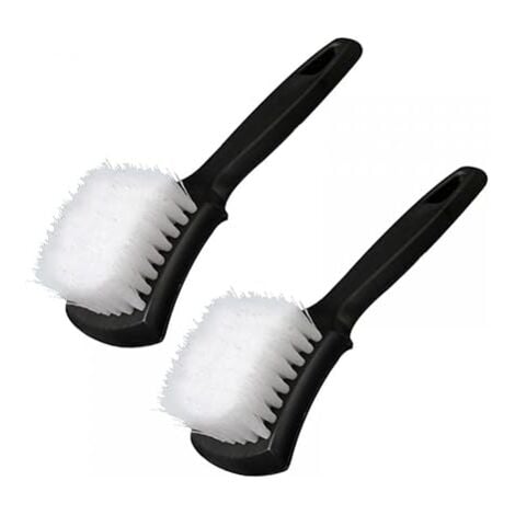 Sollbry Car Tire Wash Brush, Car Rim Cleaning Brush with Soft Bristles for Cleaning Exterior Wheel Tires