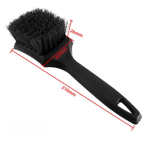 Sollbry Car Tire Wash Brush, Car Rim Cleaning Brush with Soft Bristles for Cleaning Exterior Wheel Tires