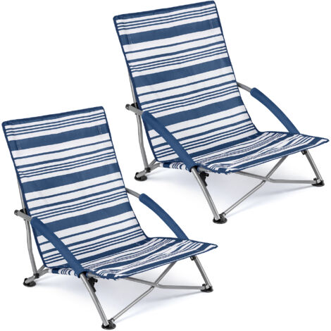 Sisken Low Folding Beach Chair