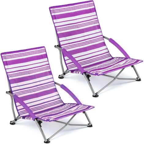Sisken Low Folding Beach Chair