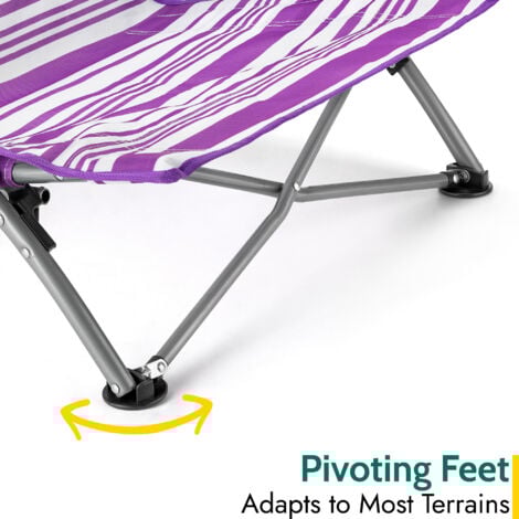 Sisken Low Folding Beach Chair