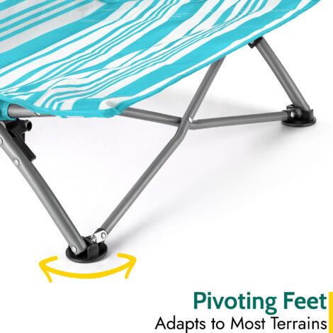 Sisken Low Folding Beach Chair