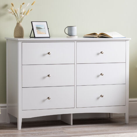 Ilsington White 6 Drawer Chest of Drawers