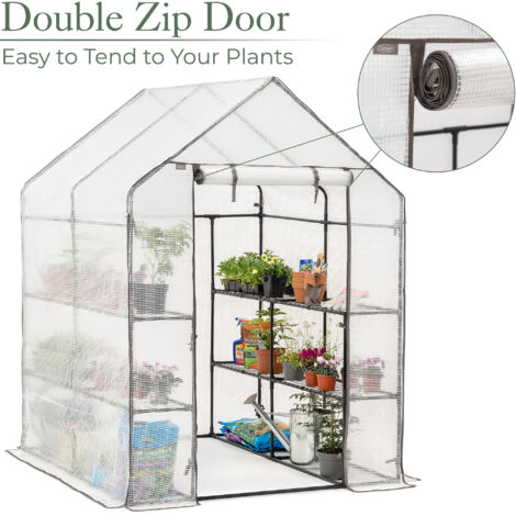 Extra Large Walk In Greenhouse (8 Shelves)