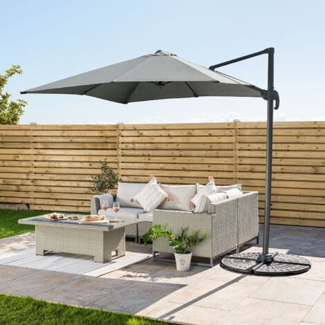 Cantilever Parasol 2.5m - Grey