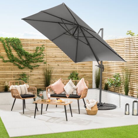 Cantilever Parasol 2.5m - Grey