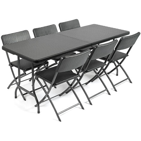 Folding table 6 seater hot sale