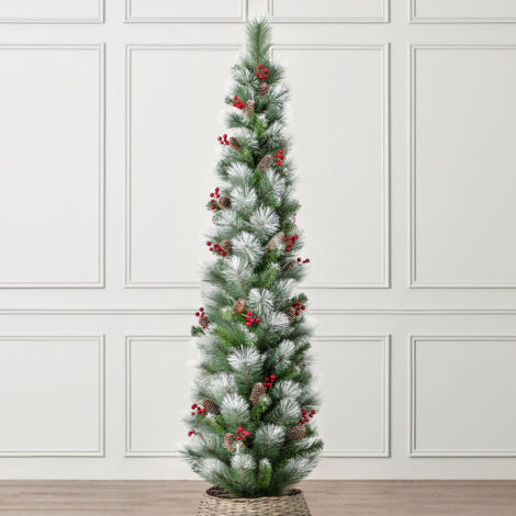 Pine Cone & Berry Pencil Christmas Tree - 6ft (1/5)