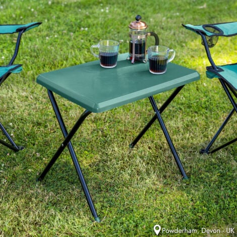 Small Folding Camping Table - Green