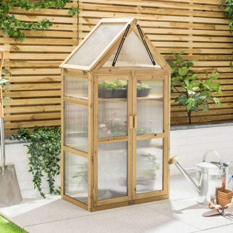 Tall Cold Frame Greenhouse - Natural