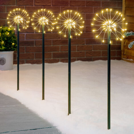 Christmas Starburst Pathway Lights - Warm White