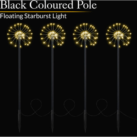 Christmas Starburst Pathway Lights - Warm White