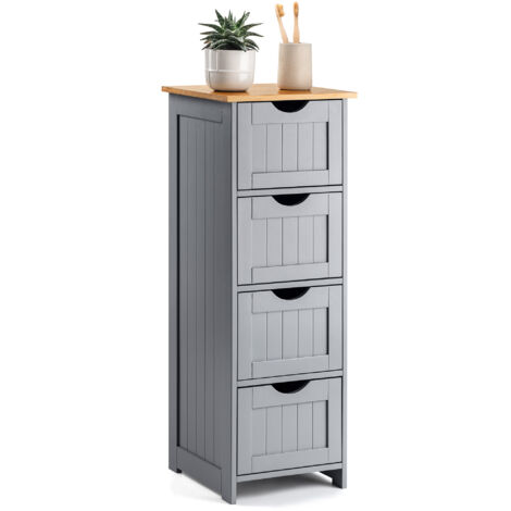 Lustleigh Grey Bathroom Drawer Unit