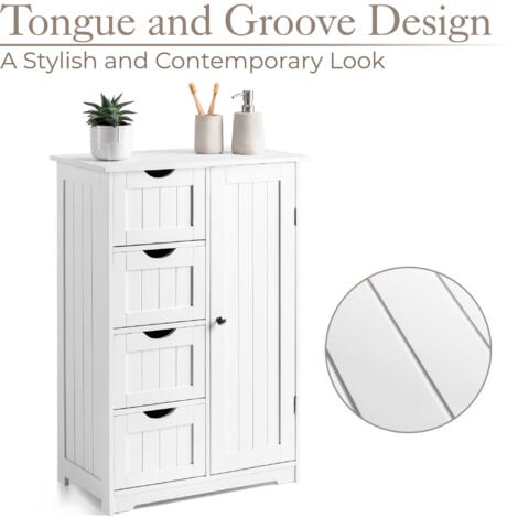 Clovelly White Bathroom Drawer Cabinet