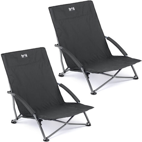 Sisken Low Folding Beach Chair