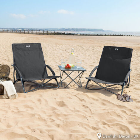 Sisken Low Folding Beach Chair