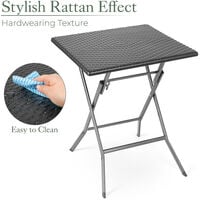 Rattan Effect Bistro Table