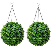 Artificial Laurel Topiary Balls (Pack of 2)