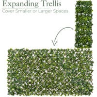 Trellis With White Flowers (1m x 2m)