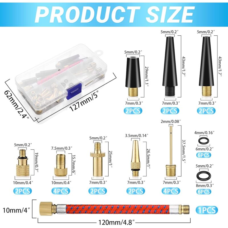 SUP Pumpenadapter Adapter mit 4 Gasdüse Sup Adapter für Kompressor