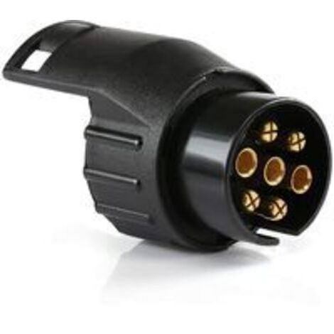 Anhängersteckdosenadapter, universelles Zubehör, wasserdichter 7-poliger auf 13-poliger Anhängerkupplungsadapter, kompatibel mit PKW und LKW
