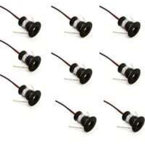 5x Warmweiße LED Strahler Für Modelleisenbahn - 15mm Hoch, 3V Betrieb | HO Maßstab