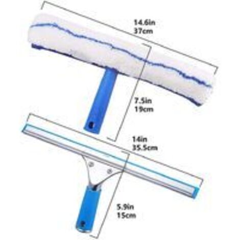 Fensterabzieher Fenster-Abzieher Duschwischer Fensterwischer Bambusgriff 24,5 Cm