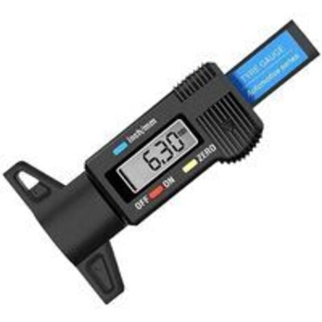 Digitaler Reifentiefenmesser, Messschieber, LCD, 0–25,4 mm, digitaler Reifentiefenmesser für Autos, Motorräder, Lieferwagen, LKWs