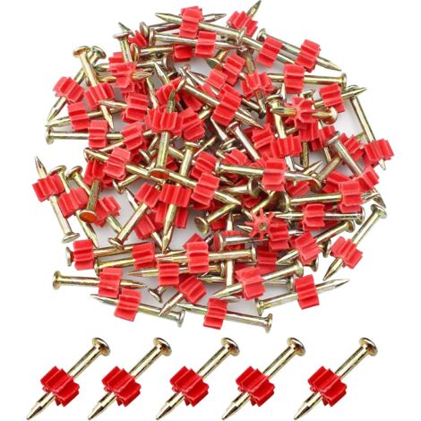 90 Stück Zementnägel, korrosionsbeständige Mauerwerksnägel, Mauerwerksnägel für Stahlplatten, Beton, Holzbretter, Heimwerken und Heimwartung (30 mm)