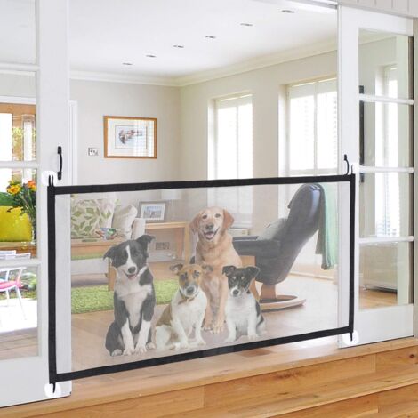 Hundeschutzgitter für Haustiere, tragbar, erweiterbar, Zaun, faltbar, Netzgitter, magisches Hundegitter für Küchen, Treppen, Flure, Baby