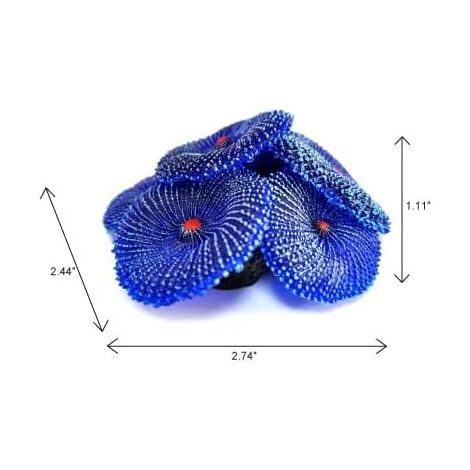 Knstliche Koralle, 4 Stck, knstliche Koralle, Aquarium-Dekoration,  Aquarium-Korallen fr Aquarium-Dekoration (Korallenblau)