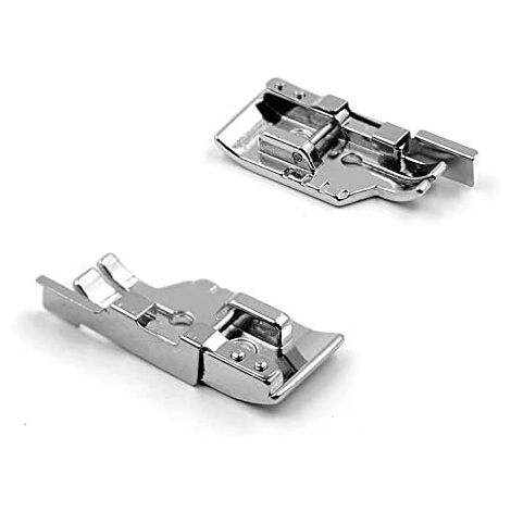 La Canilla ® - Piedino per maglieria ed elastici per macchine da cucire, Snap-On, Compatibile con Alfa, Singer, Juki, Brother, Silvercrest, Elna, Metallo, LC-PP12, Accessorio per cucito, Presser Foot