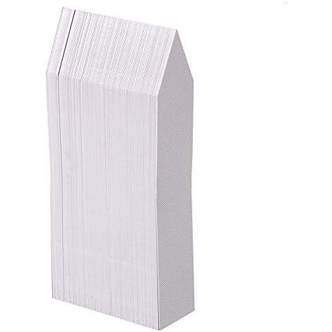 100 Stück Kunststoff-Pflanzenetiketten, weiße Kunststoff-Gartenetiketten 10x2cm